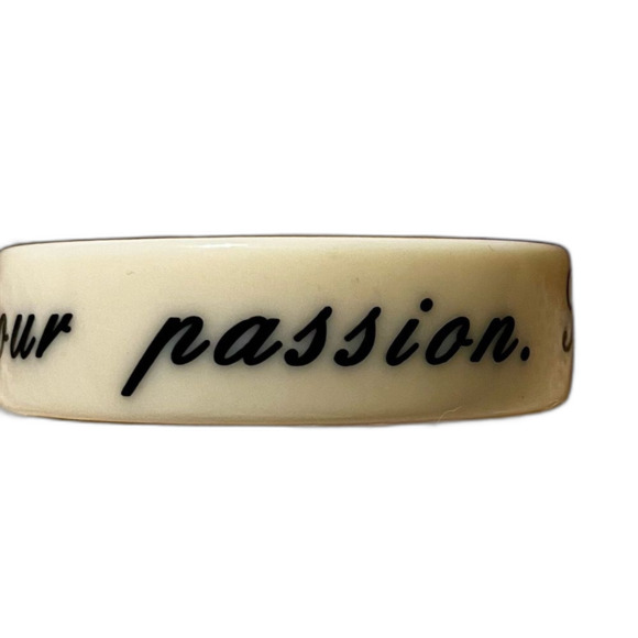 Inspirational Bangle Bracelet “Find Your Passion Take Chances” by Two’s Company - Picture 2 of 5